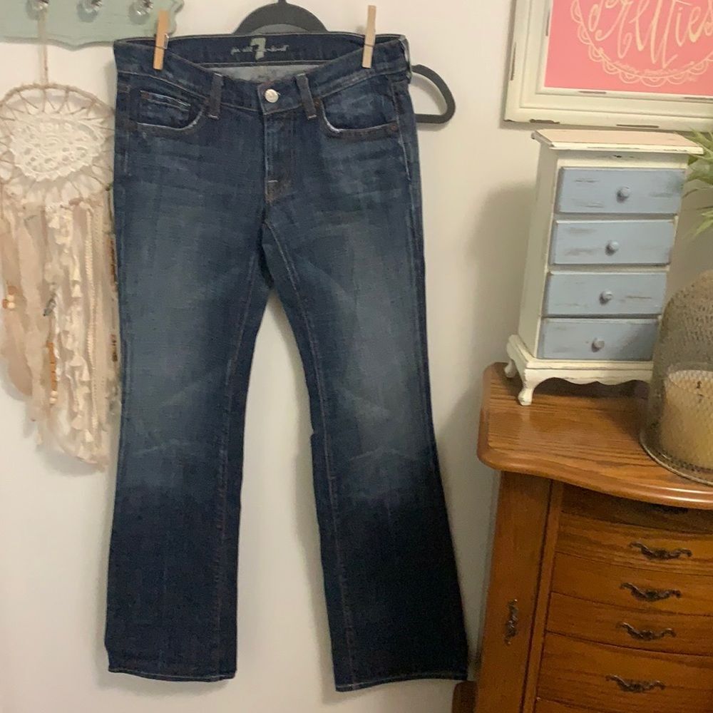7 For All Mankind Indigo Bootcut Jeans